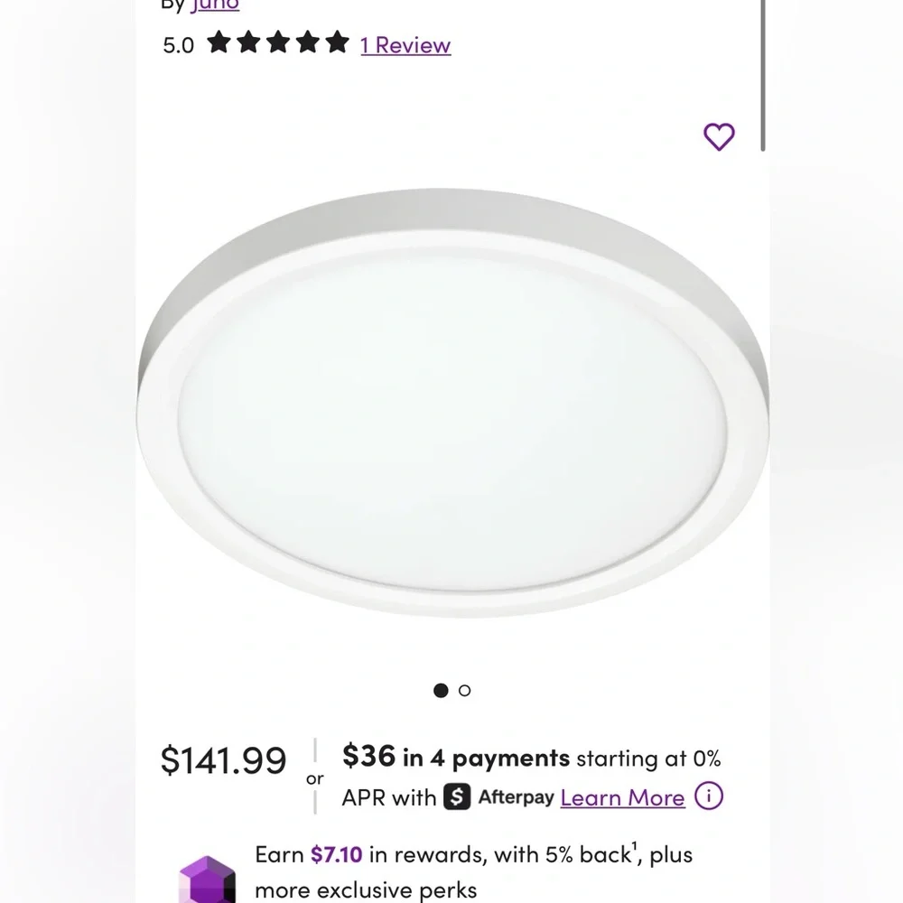 White LED Ceiling Light - Picture 1 of 2